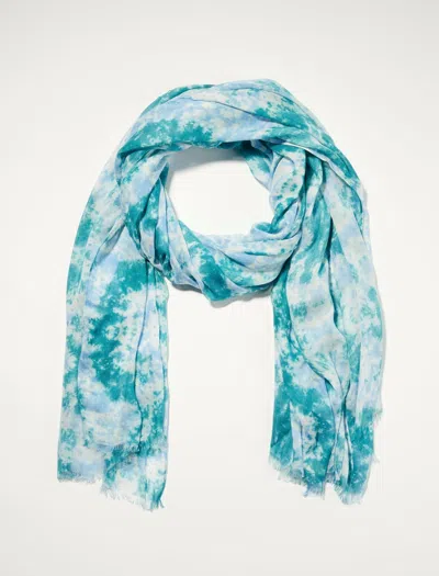 Lucky Brand Tie Dye Scarf In Green