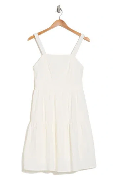 Lucky Brand Tiered Midi Sundress In Neutral
