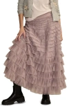 Lucky Brand Women's Ruffled Maxi Skirt In Pink