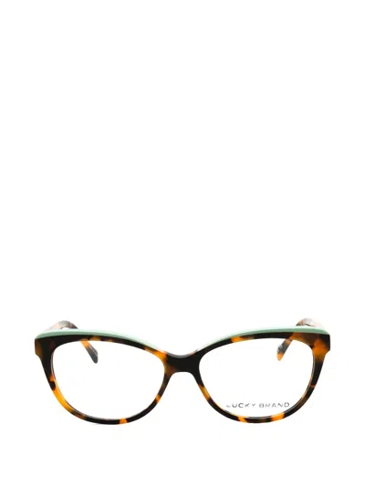 Lucky Brand Tortoiseshell-effect Cat-eye Frame Glasses In Brown