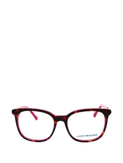Lucky Brand Tortoiseshell-effect Square-frame Glasses In Pink