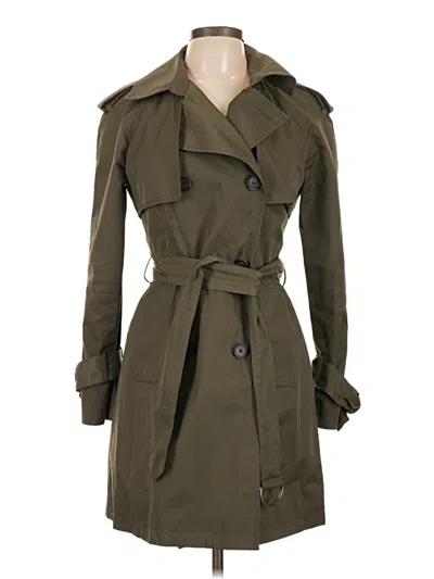 Pre-owned Lucky Brand Trenchcoat In Green