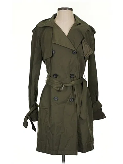 Pre-owned Lucky Brand Trenchcoat In Green