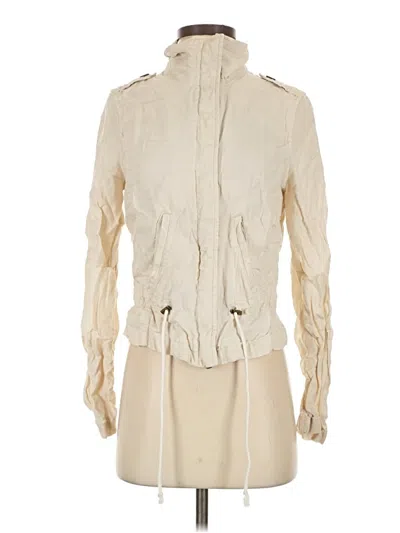 Pre-owned Lucky Brand Trenchcoat In Ivory