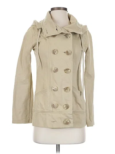 Pre-owned Lucky Brand Trenchcoat In Tan