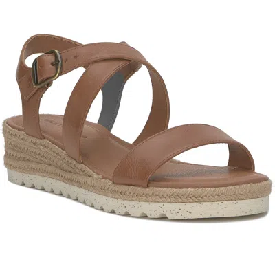 Lucky Brand Trianna Strappy Platform Sandal In Adobe Brown Taobrl
