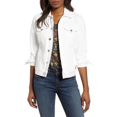 Lucky Brand Trucker Jacket In Clean White