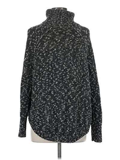 Pre-owned Lucky Brand Turtleneck Sweater In Black