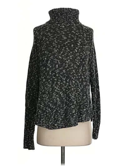 Pre-owned Lucky Brand Turtleneck Sweater In Black