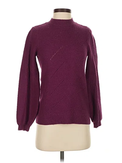 Pre-owned Lucky Brand Turtleneck Sweater In Burgundy