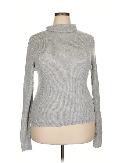 Pre-owned Lucky Brand Turtleneck Sweater In Gray