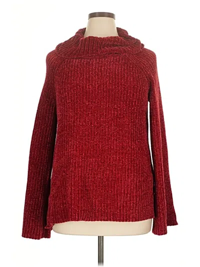 Pre-owned Lucky Brand Turtleneck Sweater In Red