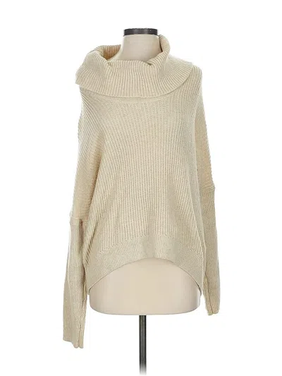 Pre-owned Lucky Brand Turtleneck Sweater In White