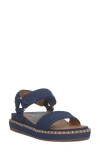 Lucky Brand Ullaniah Ankle Strap Platform Sandal In Dark Chambray