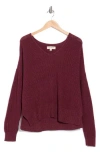 Lucky Brand V-neck Pullover Sweater In Brown