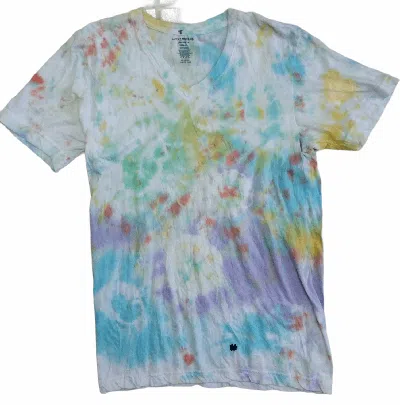 Pre-owned Lucky Brand V Neck Tie Dye Tees In Multicolor