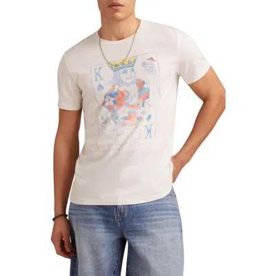 Lucky Brand Vacation King Graphic T-shirt In Lily White