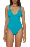 Lucky Brand Valencia One-piece Swimsuit In Blue