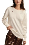 Lucky Brand Valentine Heart Crewneck Sweatshirt In Neutral