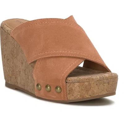 LUCKY BRAND LUCKY BRAND VALMAI PLATFORM WEDGE SLIDE SANDAL