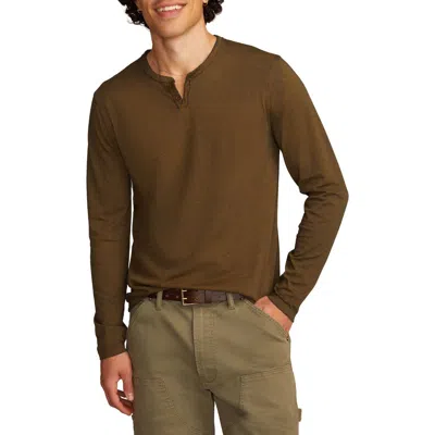 Lucky Brand Men's Venice Burnout Long Sleeve T-shirt In Green