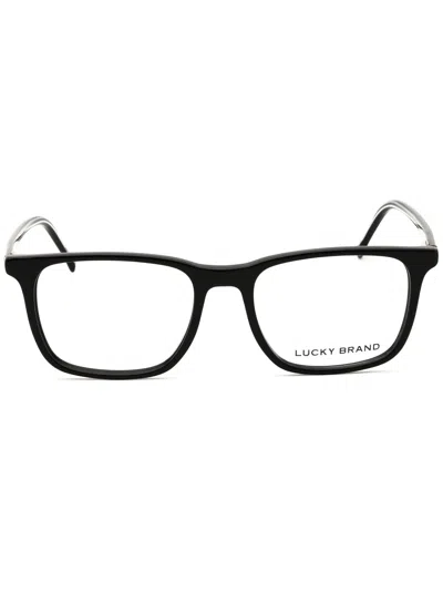 Lucky Brand Versatile Rectangular Eyeglasses In Black