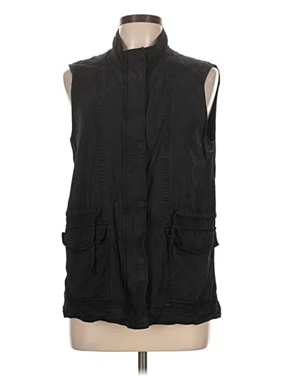 Pre-owned Lucky Brand Vest In Black