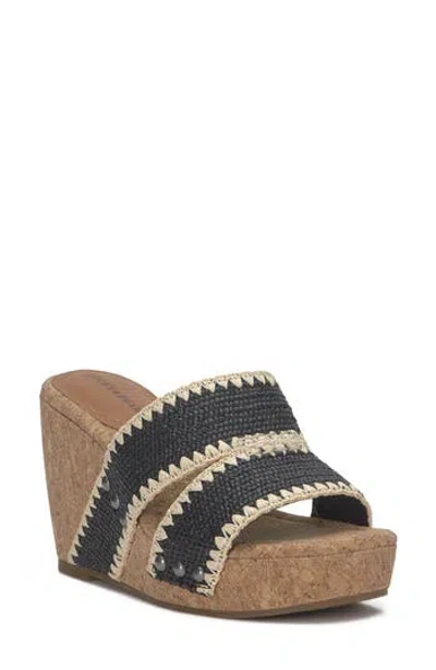 LUCKY BRAND LUCKY BRAND VICKTA RAFFIA PLATFORM WEDGE