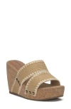 LUCKY BRAND LUCKY BRAND VICKTA RAFFIA PLATFORM WEDGE
