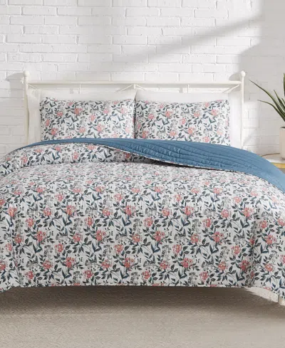 Lucky Brand Vintage Charm Reversible 3-pc. Quilt Sets, Full/queen In Multi