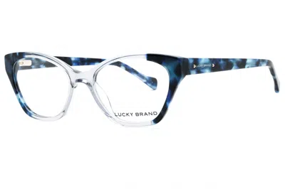 Lucky Brand Vlbd237 Cat-eye Acetate Eyeglasses In Blue