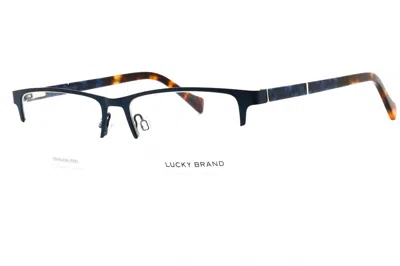 Lucky Brand Vlbd320 Metal Rectangular Eyeglasses In Navy