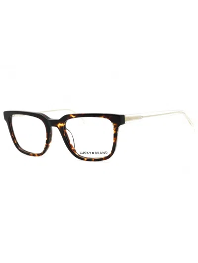 Lucky Brand Vlbd420 Rectangular Men's Acetate Eyeglasses In Green