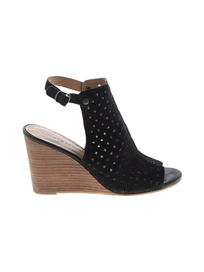 Pre-owned Lucky Brand Wedges In Black