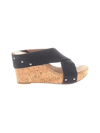 Pre-owned Lucky Brand Wedges In Black