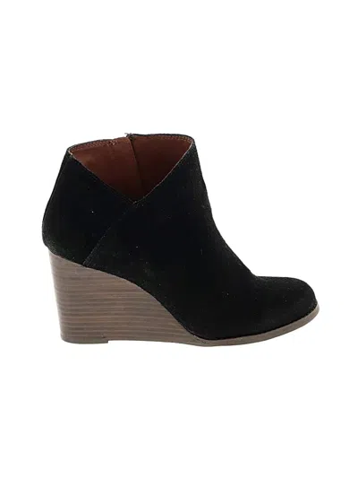 Pre-owned Lucky Brand Wedges In Black