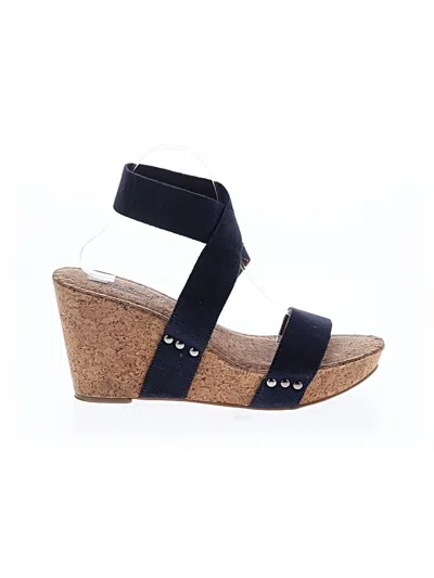 Pre-owned Lucky Brand Wedges In Blue