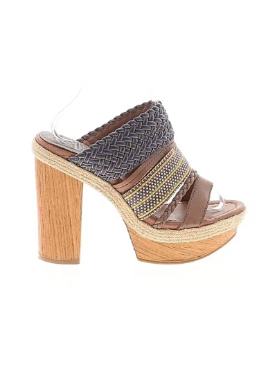 Pre-owned Lucky Brand Wedges In Brown