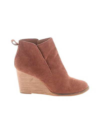 Pre-owned Lucky Brand Wedges In Brown