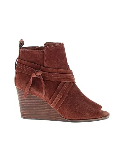 Pre-owned Lucky Brand Wedges In Brown