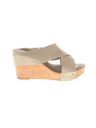 Pre-owned Lucky Brand Wedges In Tan