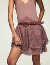Lucky Brand Western Pull Back Belt In Brown