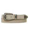 Lucky Brand Western Suede Belt In Distressed White