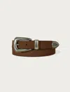 Lucky Brand Western Suede Belt In Multi