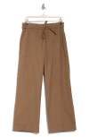 Lucky Brand Wide Leg Utility Pants In Otter