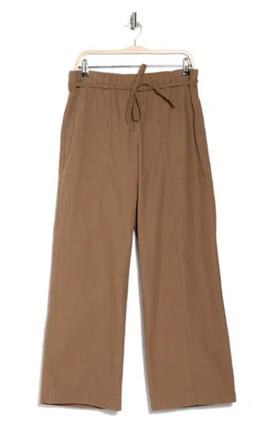 Lucky Brand Wide Leg Utility Pants In Otter