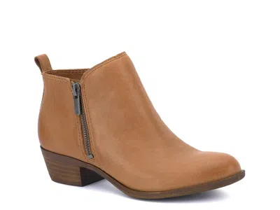 Lucky Brand Wide Width Basel Bootie In Brown