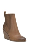 Lucky Brand Wilano Wedge Bootie In Caramel/ Cara