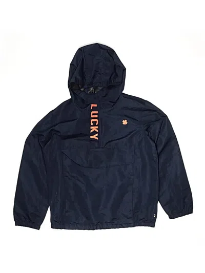 Pre-owned Lucky Brand Kids' Windbreaker Jacket In Blue