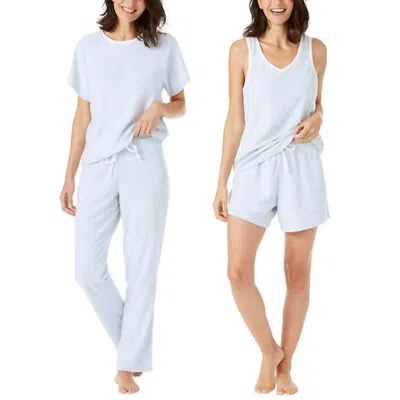 Lucky Brand Women's 4-piece Terry Pajama Set In Plein Air In Multi